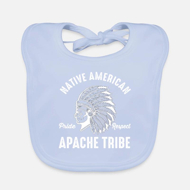 Apache Tribe Native American Indian USA Indien Bavoir bio Bébé