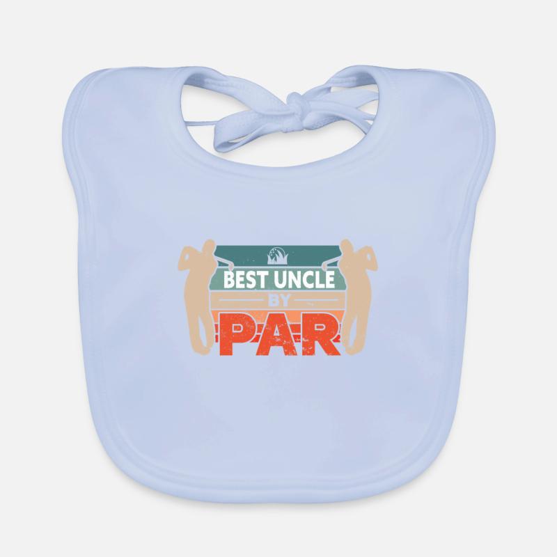 Golf Best Uncle By Par Baby Bio-Lätzchen