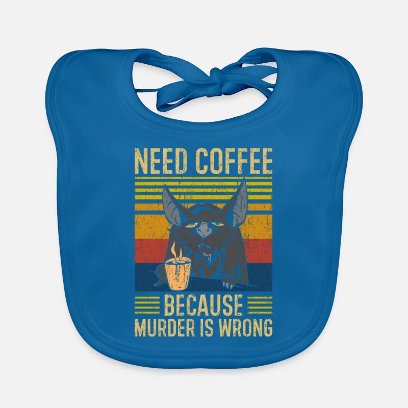 Need Coffee Kaffee Spruch Baby Bio-Lätzchen