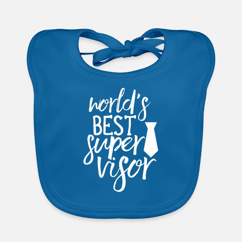 World's Best Supervisor Profession Supervisor Supervisor Organic Baby Bibs