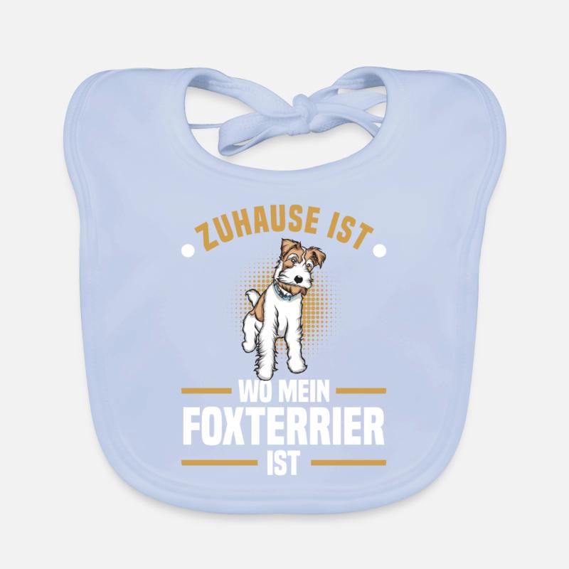 Foxterrier Drahthaar | Foxterrier Baby Bio-Lätzchen
