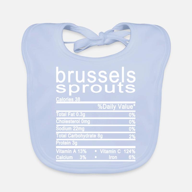 brussels sprouts Organic Baby Bibs