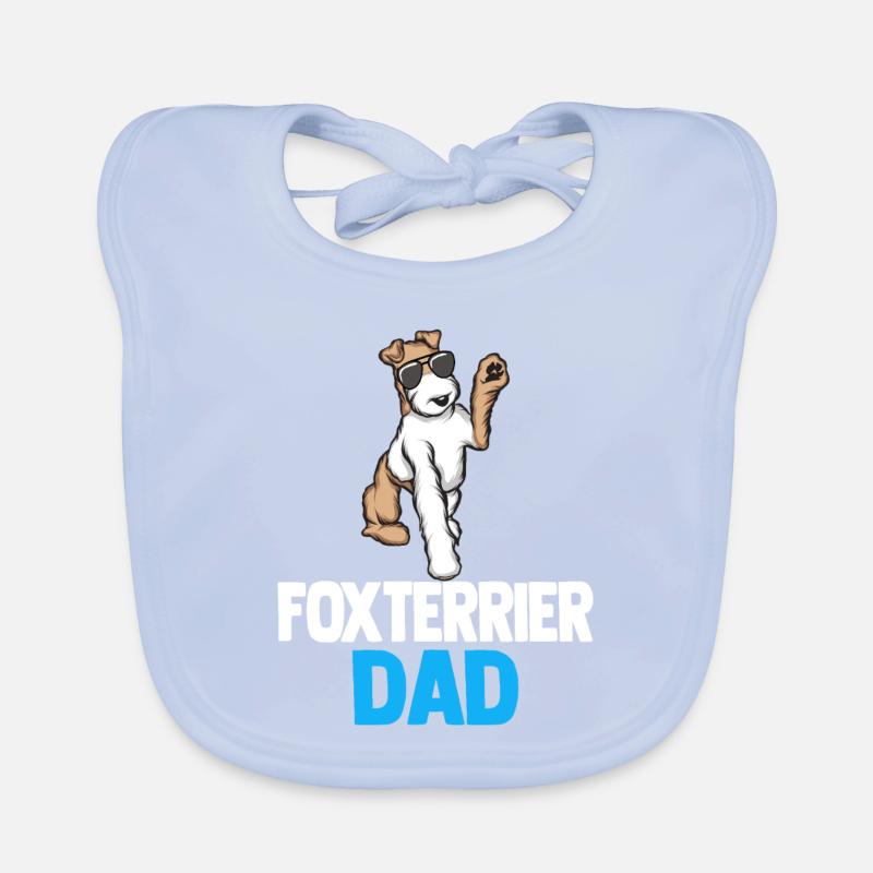 Foxterrier Drahthaar | Foxterrier Baby Bio-Lätzchen
