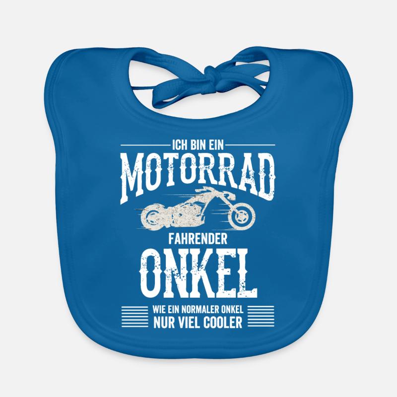 Ich Bin ein Motorrad Fahrender Onkel - Onkel - Sp Baby Bio-Lätzchen