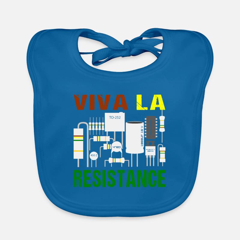 Electronics Multimeter Viva La Resistance Funny Organic Baby Bibs
