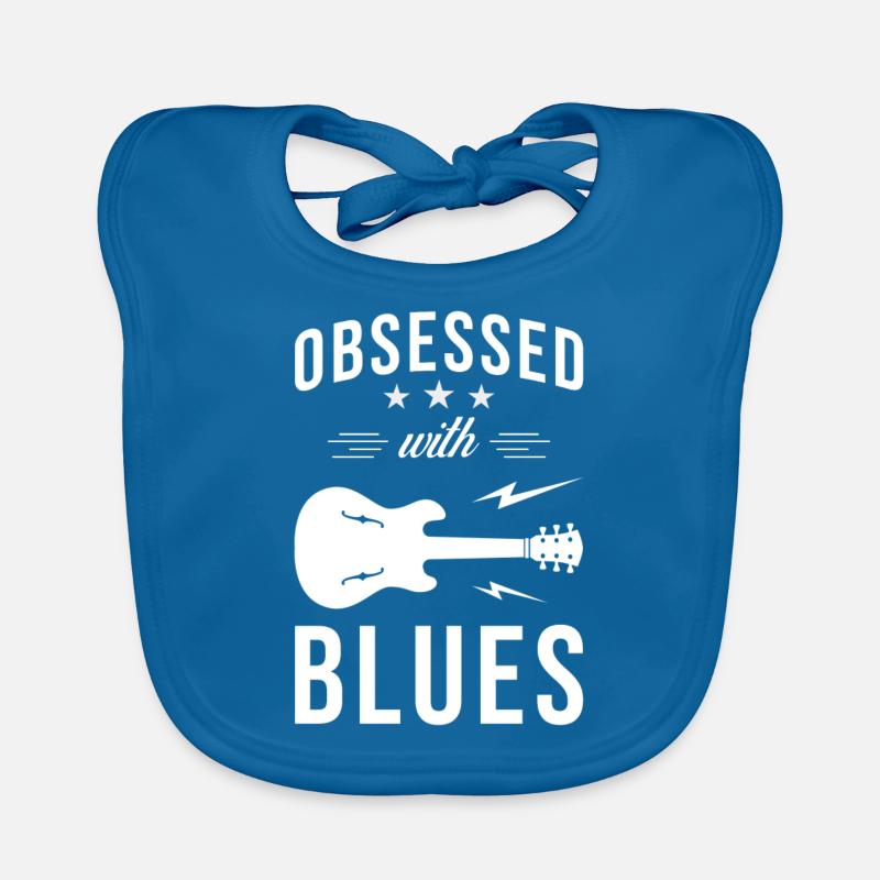 Blues Musik Spruch Geschenk Baby Bio-Lätzchen