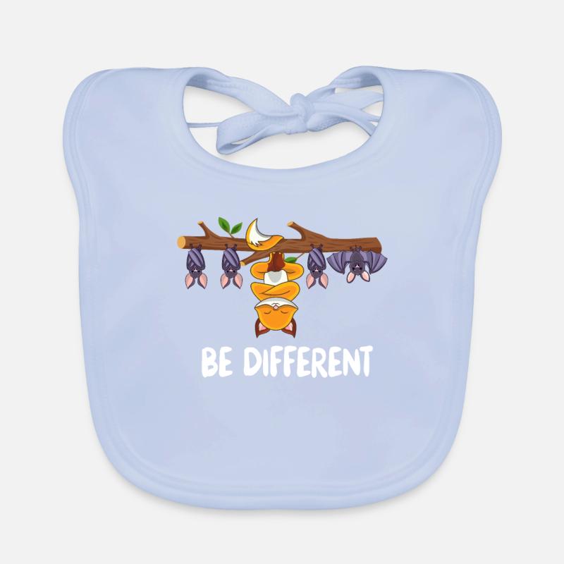 Fledermäuse & Fuchs Sei anders be different Baby Bio-Lätzchen