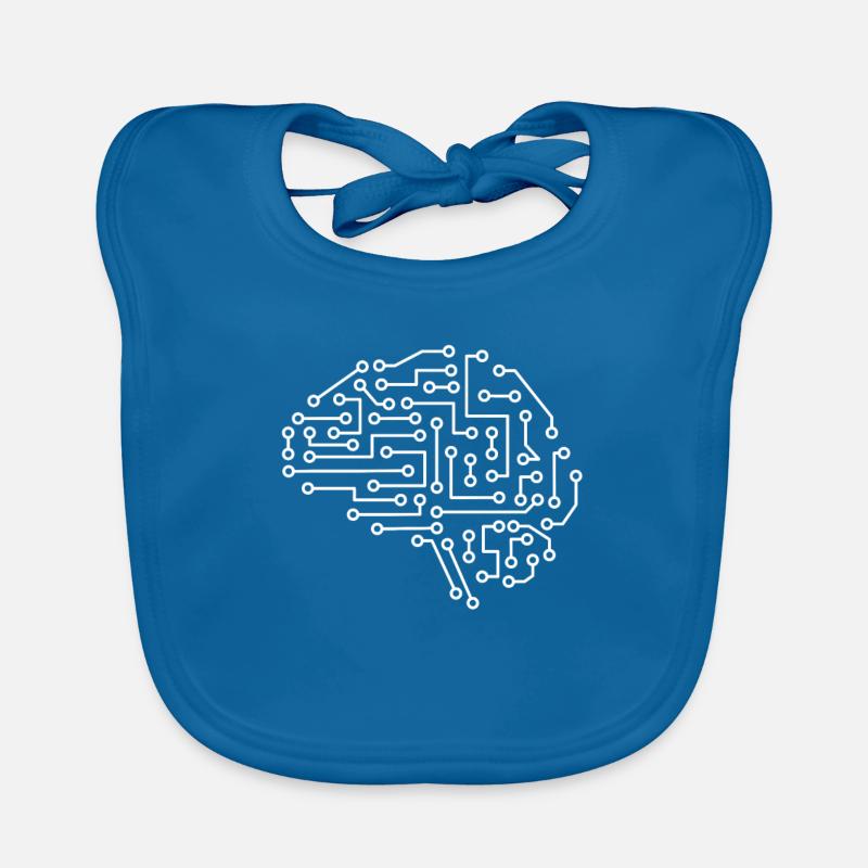 Machine Learning AI Data Science Heartbeat Data - Bavoir bio Bébé - bleu paon