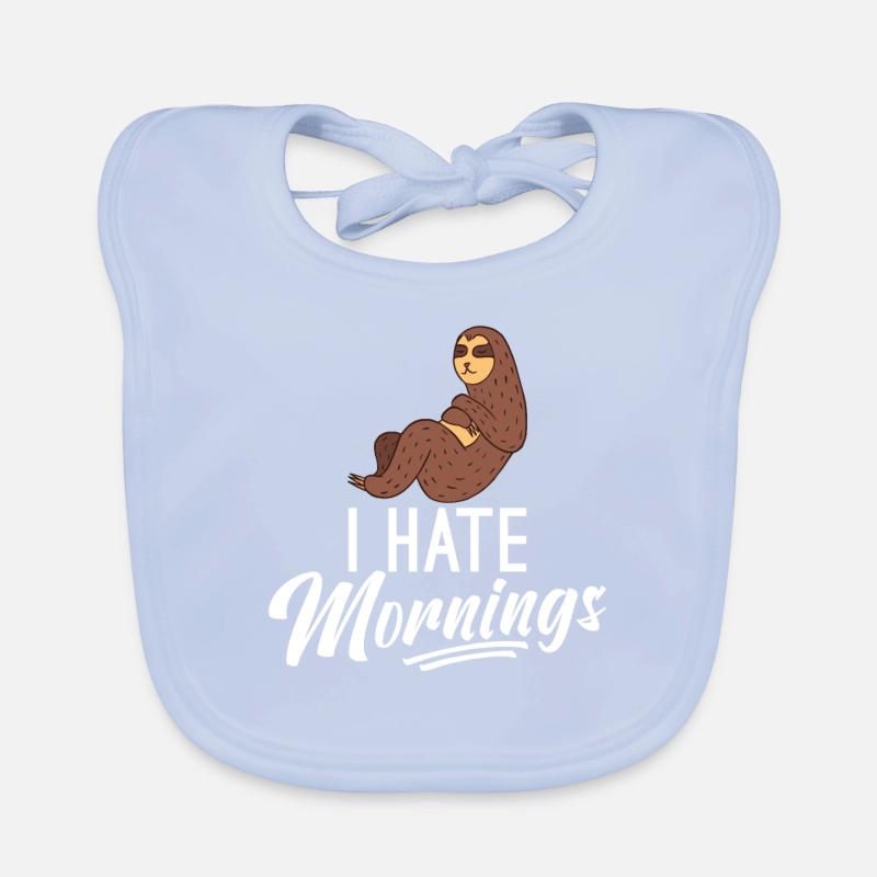 I hate mornings Baby Bio-Lätzchen