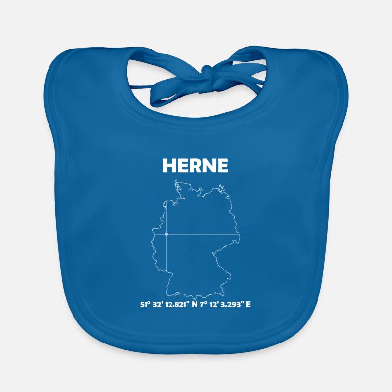 Herne Map Organic Baby Bibs