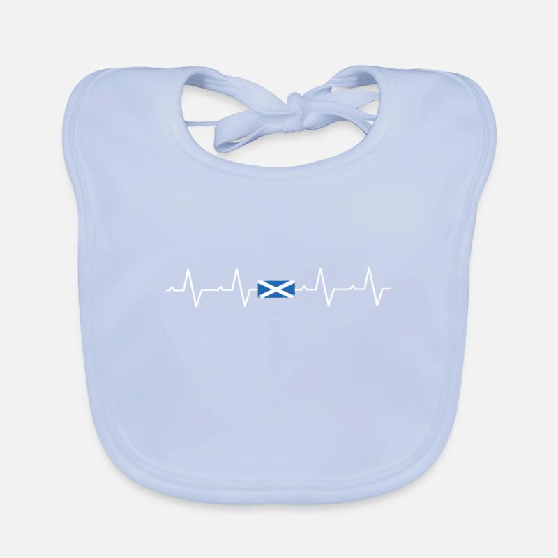 Scotland Scots Scottish flag Scottish Organic Baby Bibs