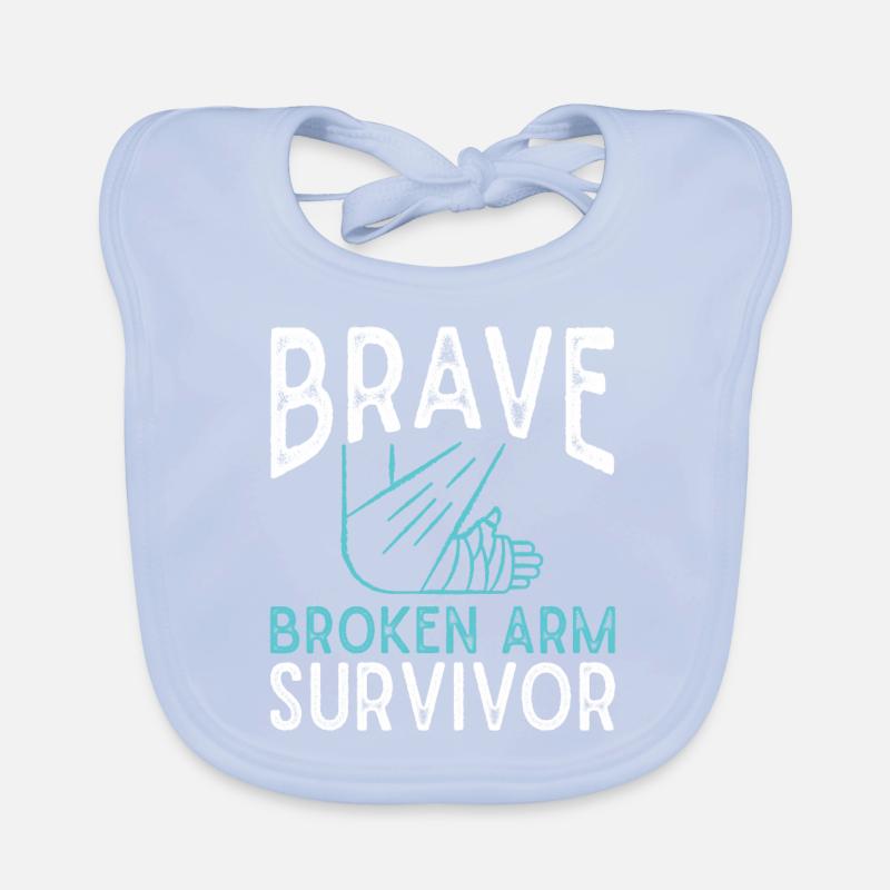 Fracture du bras fracture bras blessure Bavoir bio Bébé