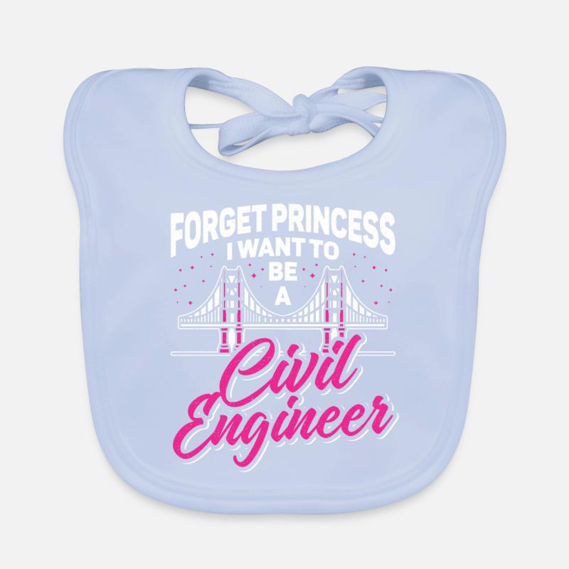 Civil Engineer Civil Engineering Bridge Concrete Construction Organic Baby Bibs