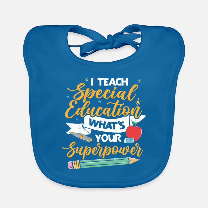 Enseignement spécial École spécialisée école enseignant école Bavoir bio Bébé
