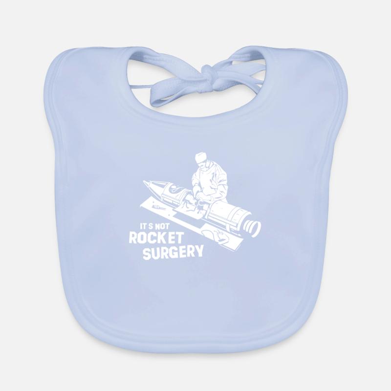 Its Not Rocket Surgery Pas de science des missiles Bavoir bio Bébé