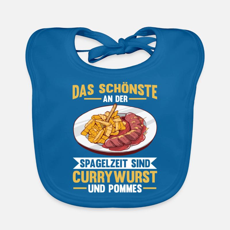 Currywurst Baby Bio-Lätzchen