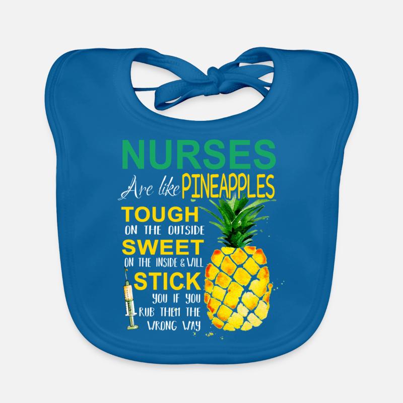 Nurses Pineapples Baby Bio-Lätzchen