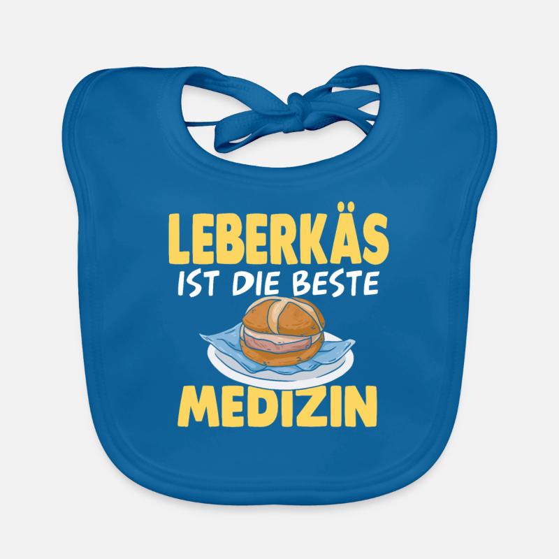 Leberkäse Leberkäs Fleischkäse Baby Bio-Lätzchen