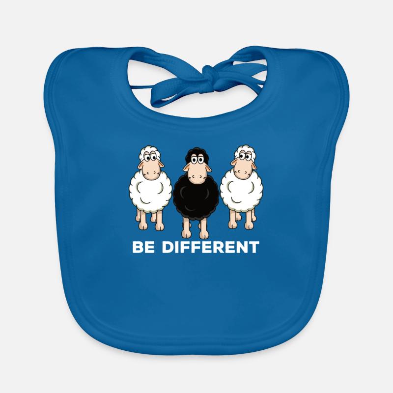 Schaf Schafe Be different Geschenk Baby Bio-Lätzchen