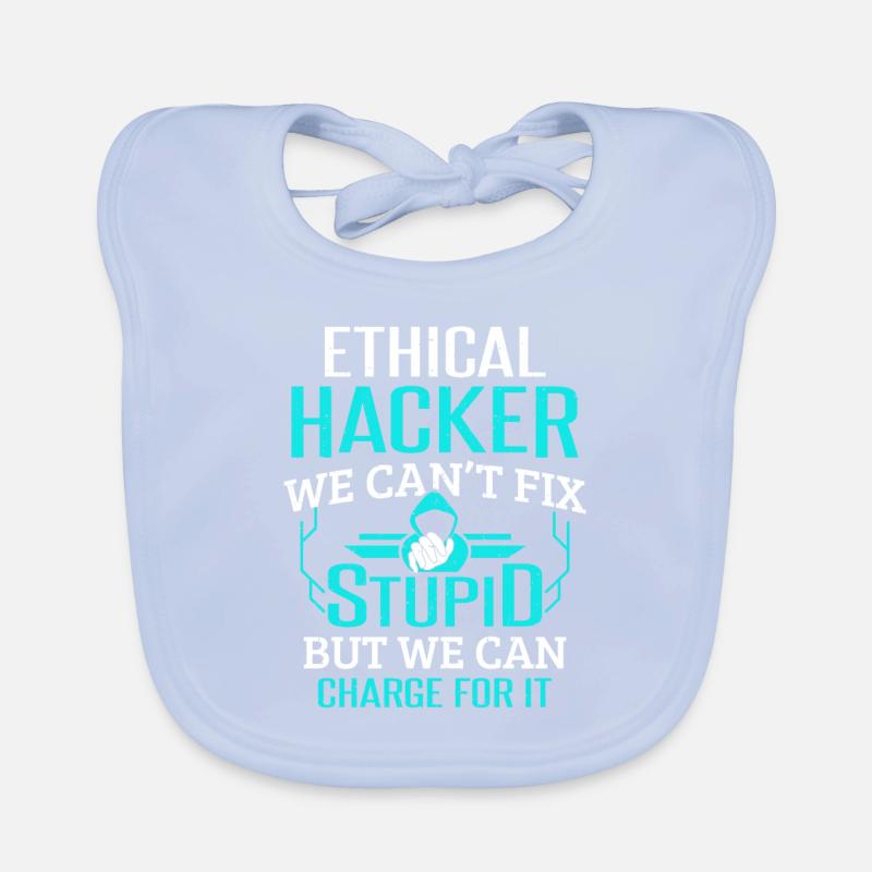 Cybersicherheit Computer Hacking Ethischer Hacker Baby Bio-Lätzchen