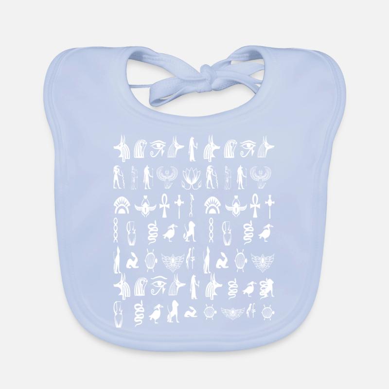 Hieroglyphe Baby Bio-Lätzchen