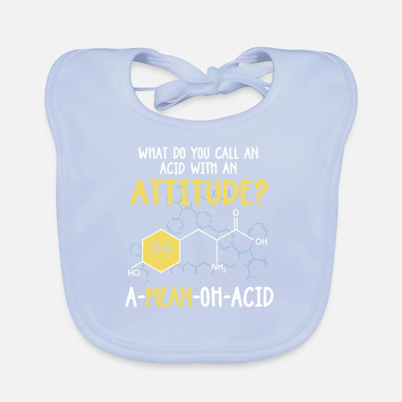 Qu’appelez-vous un acide avec un problème d’attitude! Bavoir bio Bébé