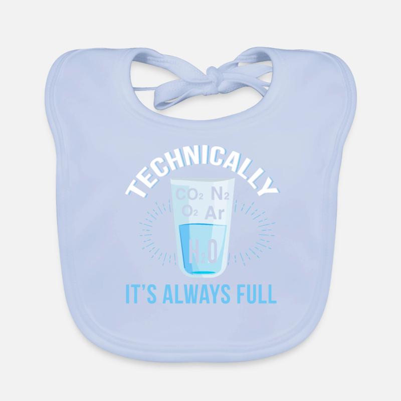 Technisch ist das Glas immer voll Baby Bio-Lätzchen