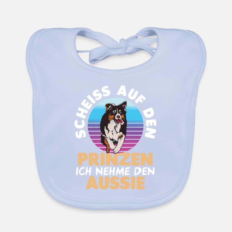 Prinzessin Hundebesitzer Aussie Australian Shepher Baby Bio-Lätzchen
