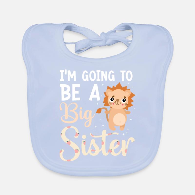 Werde Große Schwester Big Sis Baby Bio-Lätzchen