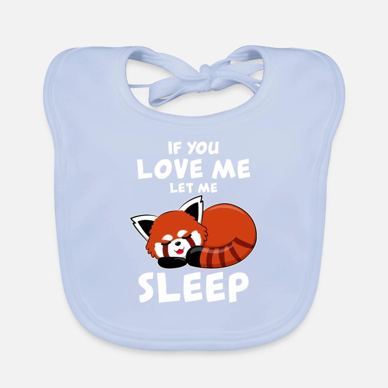 Roter Panda Schlaf Baby Bio-Lätzchen