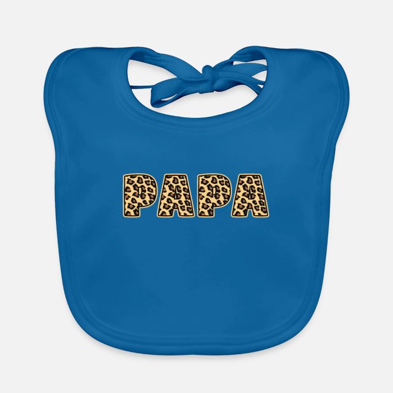 Papa Leopard Pattern Cadeau Bavoir bio Bébé