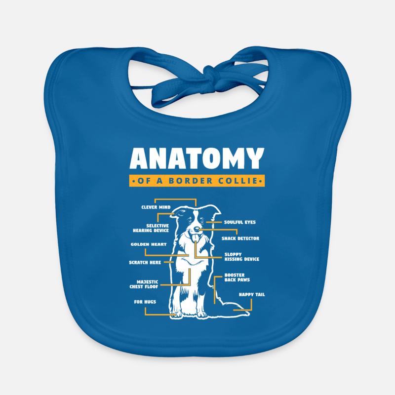 Anatomie Eines Border Collies Baby Bio-Lätzchen