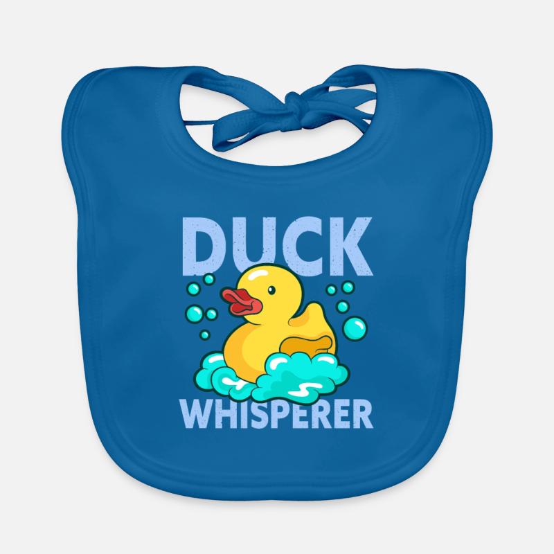 Duck Whisperer Rubber Duckling Baby Bio-Lätzchen