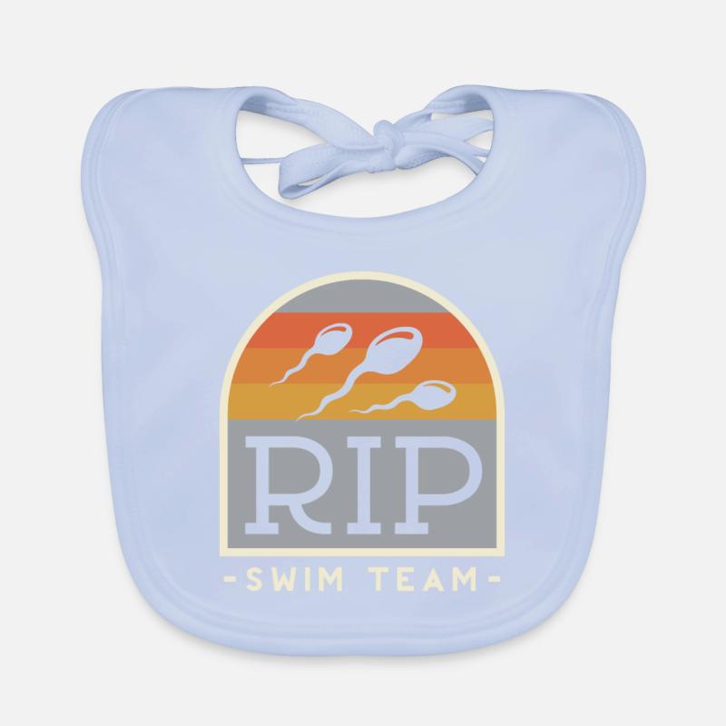 Vasectomy Design for a Sterilized man Organic Baby Bibs