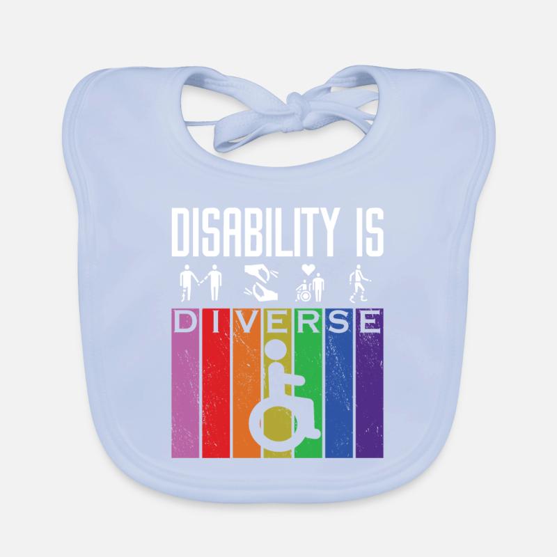 DISABILITY IS DIVERSE Organic Baby Bibs