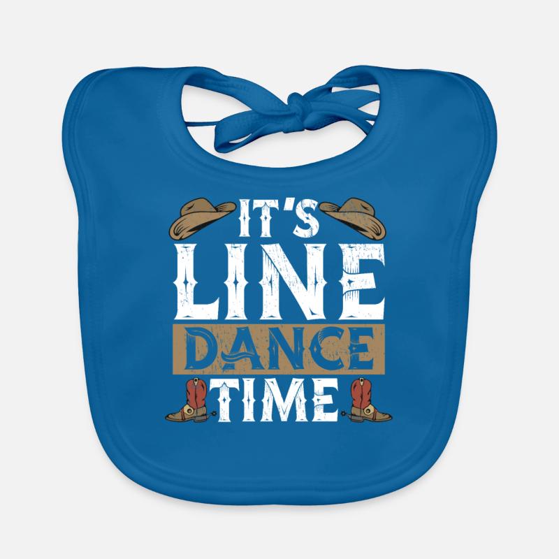 Line Dancing Linedance Line Dance Baby Bio-Lätzchen