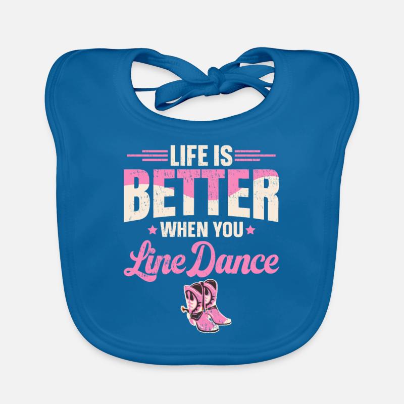 Line Dancing Linedance Line Dance Baby Bio-Lätzchen