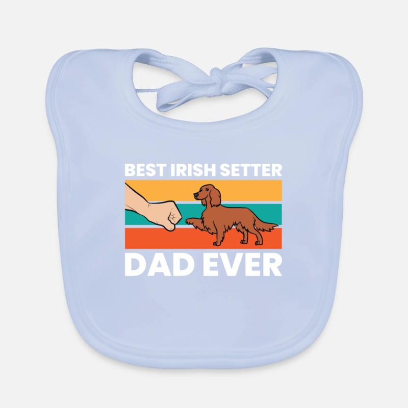 Irish Setter Hundehalter Bester Irish Setter Papa Baby Bio-Lätzchen