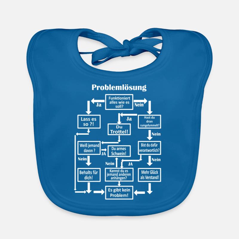 Problem Solving Men Schema Diagram Gift Organic Baby Bibs