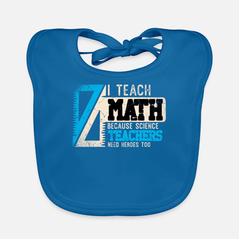 Math Design for a Math Teacher Organic Baby Bibs
