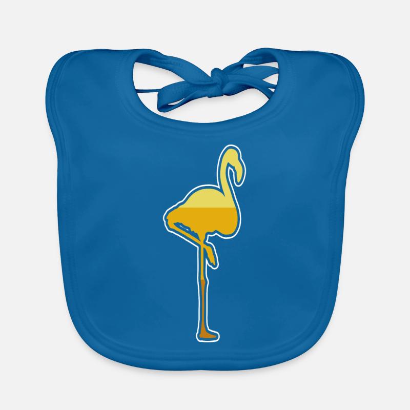 Flamingo Bird Baby Bio-Lätzchen