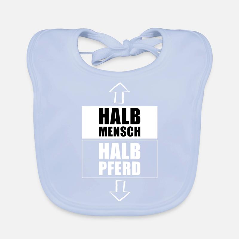 Half Human Half Horse Man Humor Centaur Organic Baby Bibs