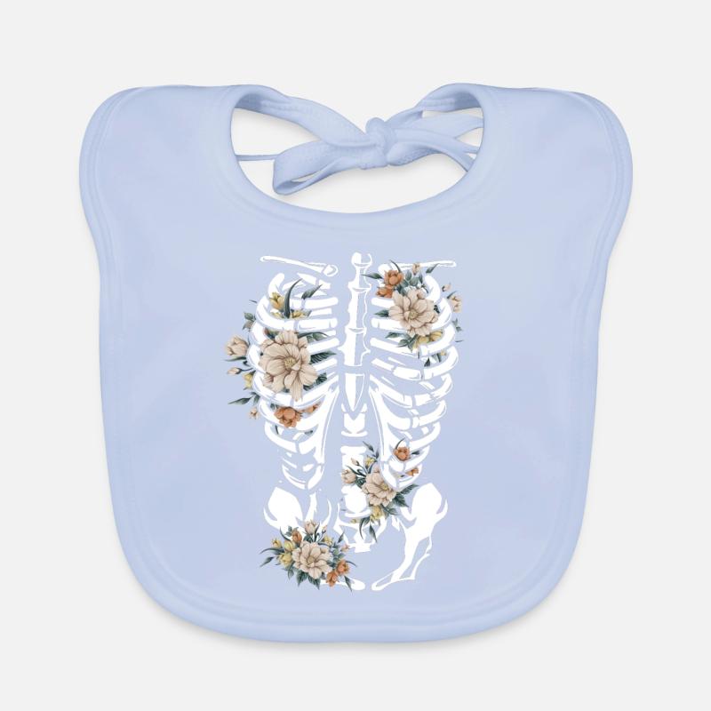Fleurs gothiques Bavoir bio Bébé