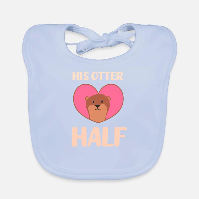 Otter His Otter Half Organic Baby Bibs