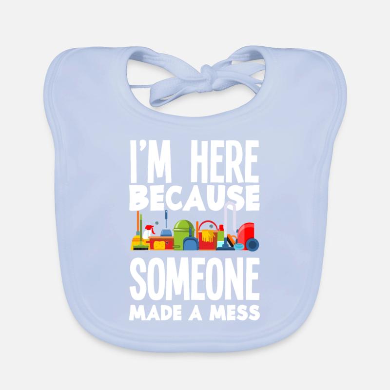 Caretaker Cleaning Cleaning Lady Putzmann Organic Baby Bibs