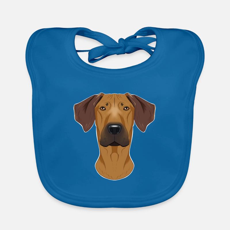Rhodesian Ridgeback Lover I Dog Lover I Rhodesian Organic Baby Bibs