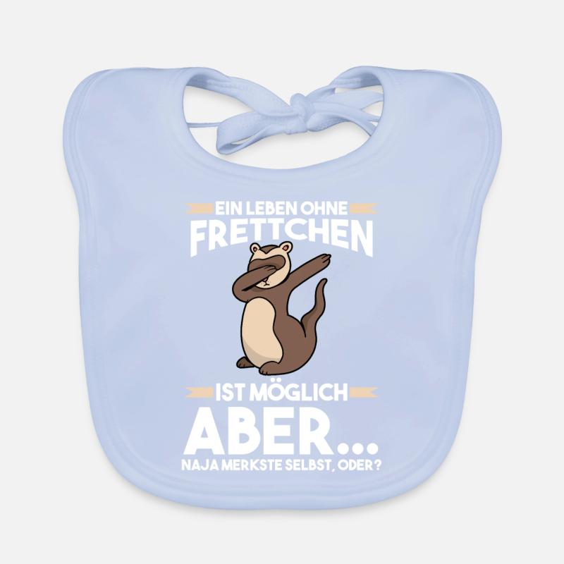 Frettchen Baby Bio-Lätzchen