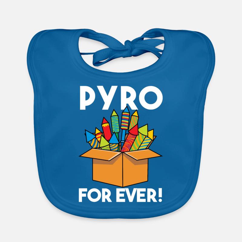 Pyro For Ever Fireworks Organic Baby Bibs
