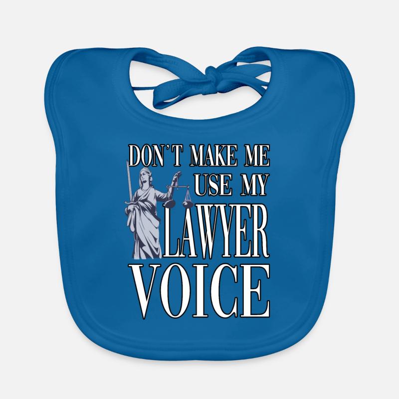 Ne me faites pas utiliser ma voix d’avocat Bavoir bio Bébé