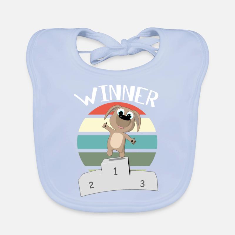 Du Bist Ein Gewinner - Erster Platz Baby Bio-Lätzchen